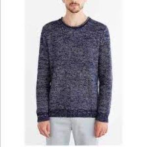 Urban Outfitters O'Hanlon Mills Calhoun Knit Sweater Blue/Wht Size L